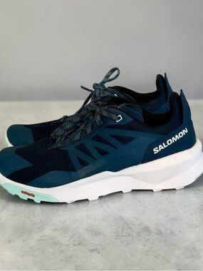 Salomon Patrol Women's Trail Running Shoes - Navy Blue/Teal - Size 10